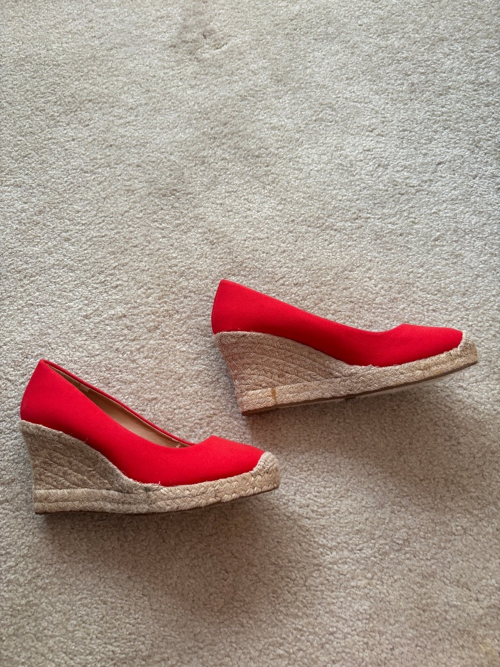 J.Crew Red Espadrilles US 7.5 - Picture 2 of 4